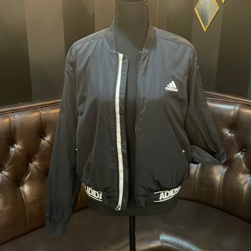 Adidas Fleece Lined Bomber Jacket